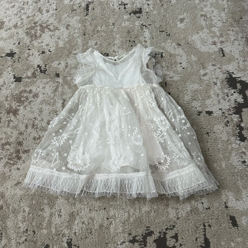Stella McCartney Organza Flower Dress Size 24 Months